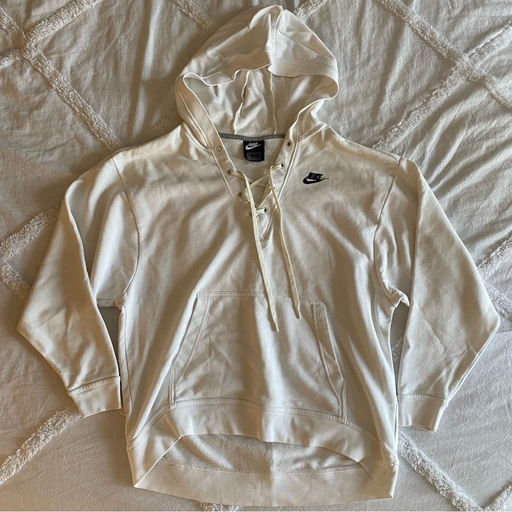 Nike lace up oversized sweatshirt